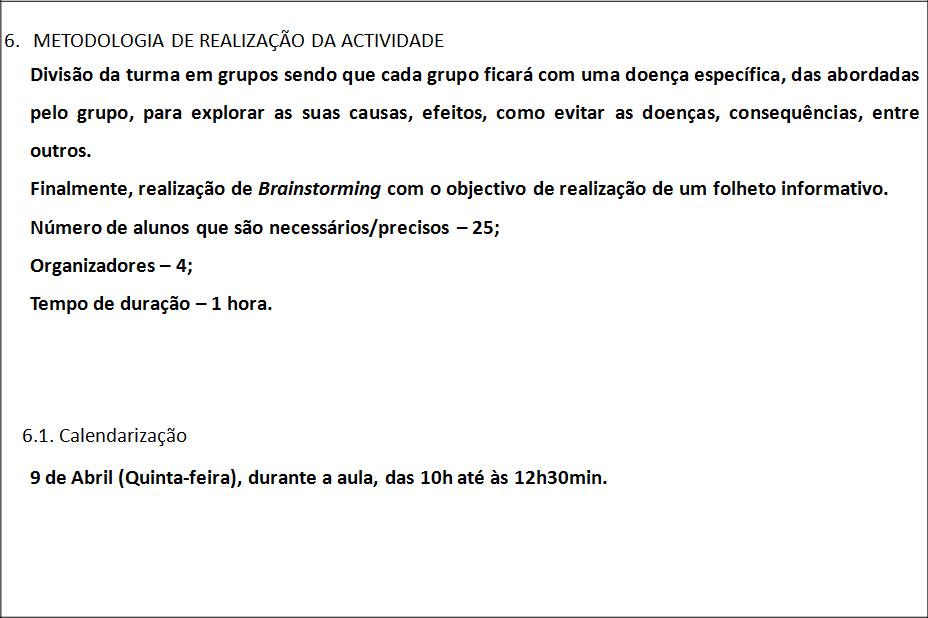 Projecto de Actividade V